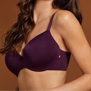 Le Mystère T Shirt Bra Purple 34F (34DDD) New Soft Comfort